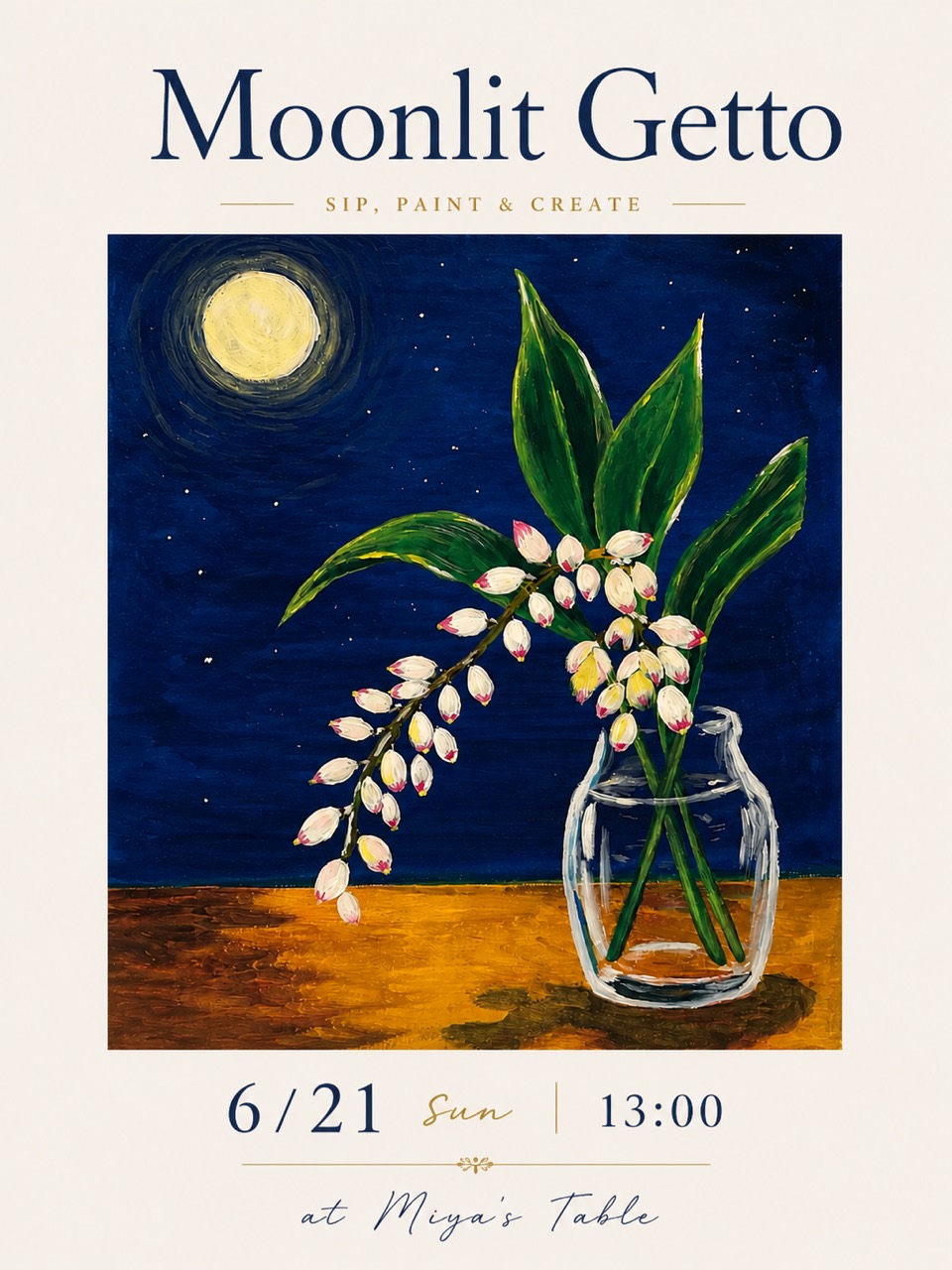 Moonlit Getto painting session announcement