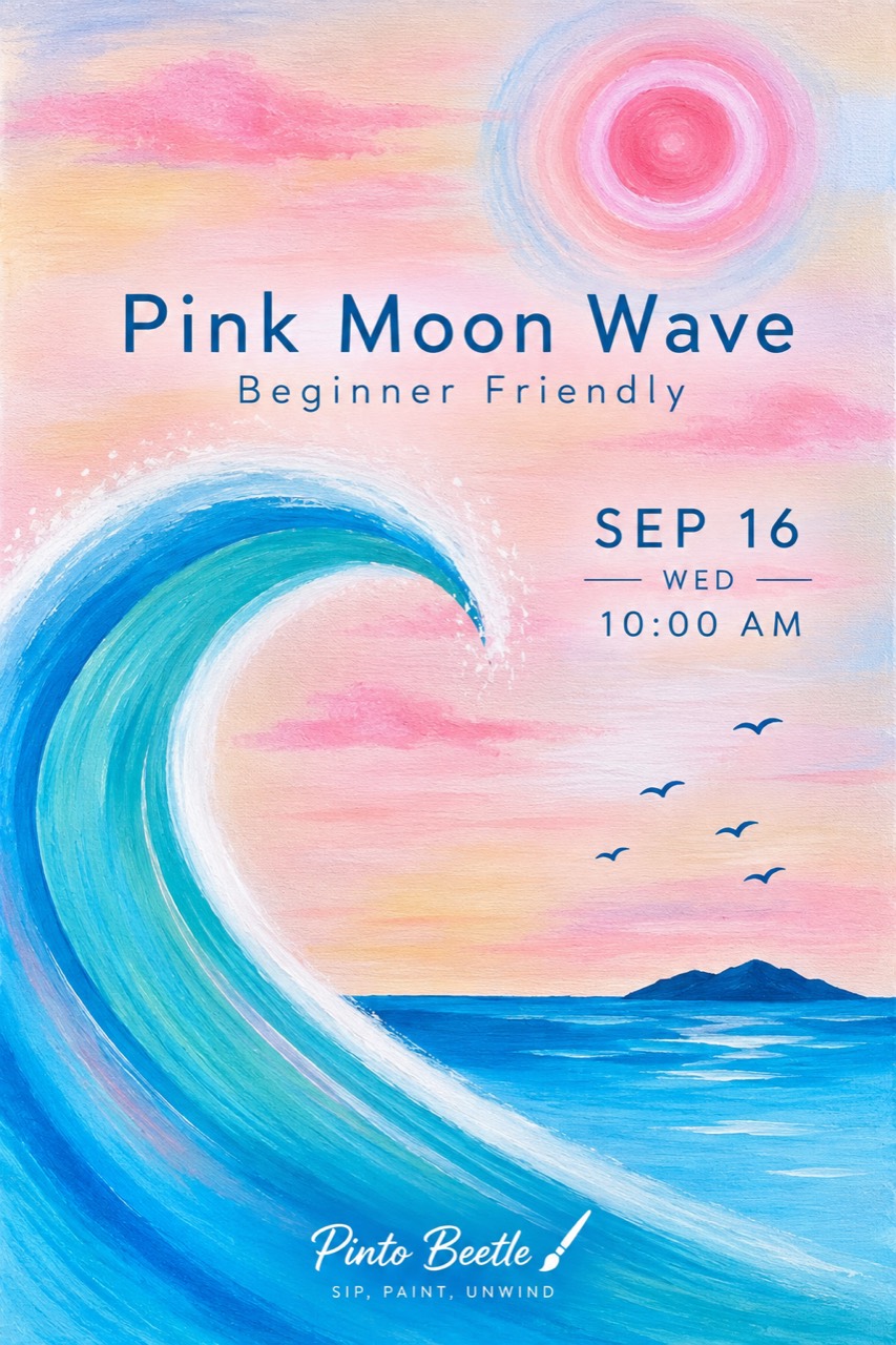 Pink Moon Wave flyer for September 16 at Pinto Beetle
